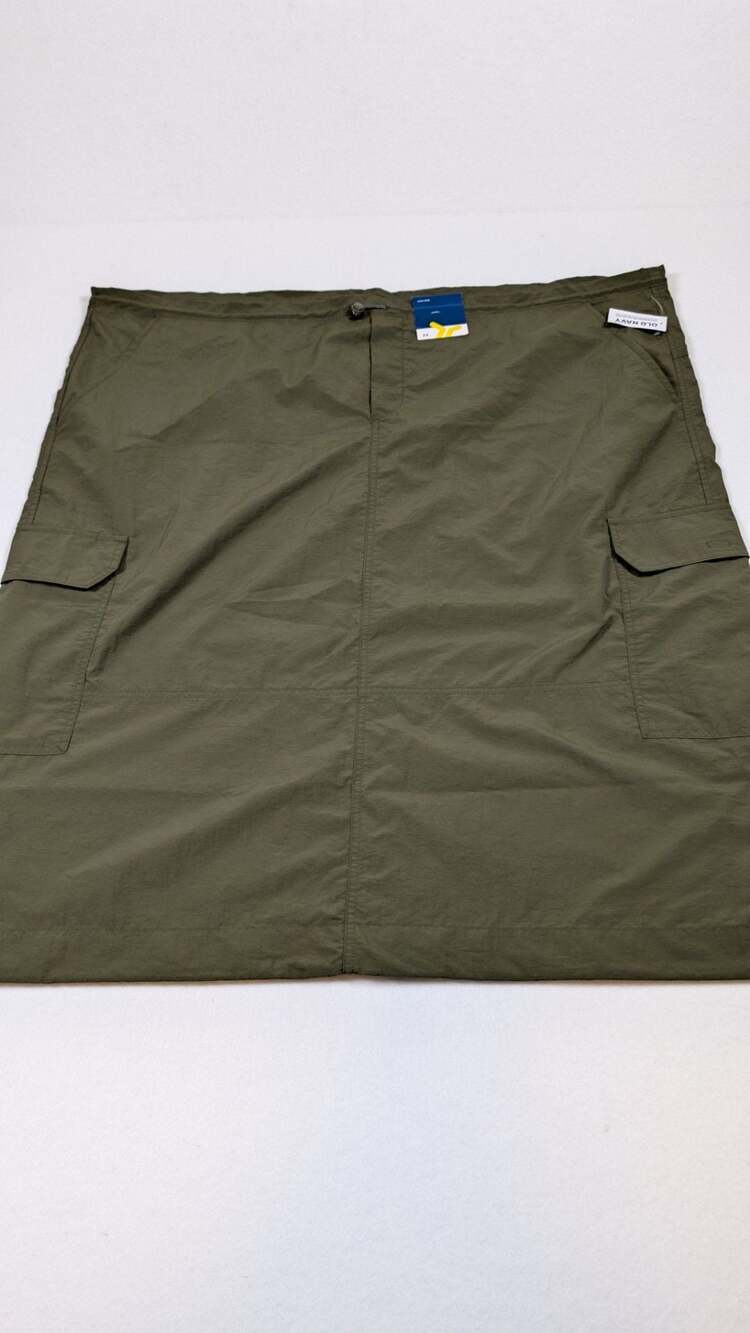 Old Navy High-Rise Quick Dry Cargo Skirt Olive Green